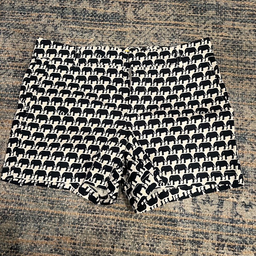 Banana Republic Milly Collection Navy Elephant Shorts - Size 8